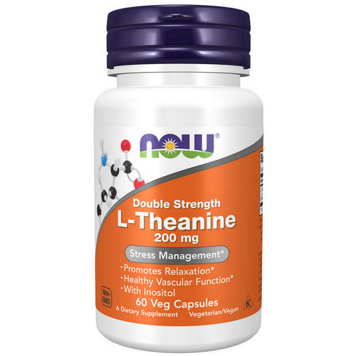 Now Foods, L-Theanine, 200 mg, 60 Vcaps