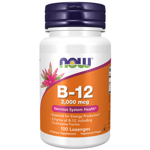 Now Foods, B-12, 2000 mcg, 100 Lozenges