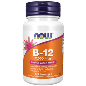 Now Foods, B-12, 2000 mcg, 100 Lozenges