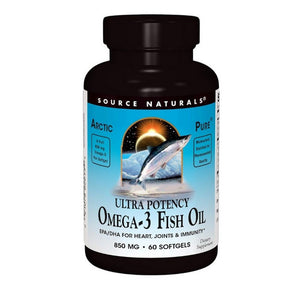 Source Naturals, Arcticpure Ultra Potency Omega-3 Fish Oil, 850 Mg, Ultra Potency 60 Softgels