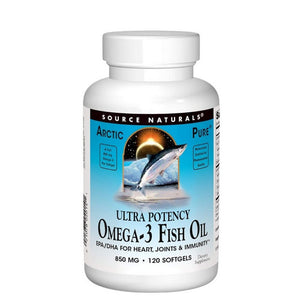 Source Naturals, Arcticpure Ultra Potency Omega-3 Fish Oil, 850 Mg, Ultra Potency 120 Softgels