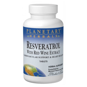 Planetary Herbals, Resveratrol with Red Wine Extract, 60 Tabs