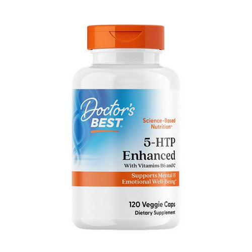Doctors Best, 5-HTP Enhanced With Vitamins B6 And C, 120 Veggie Caps