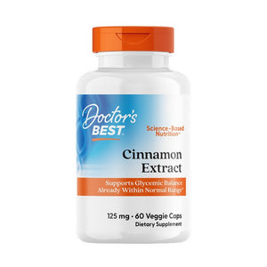 Doctors Best, Cinnamon Extract With Cinnulin PF, 125 Mg, 60 Veggie Caps