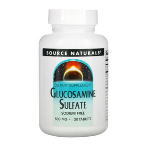 Source Naturals, Glucosamine Sulfate Sodium Free, 500 Mg, 30 Tabs