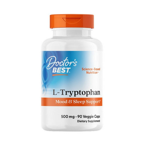 Doctors Best, L-Tryptophan With TryptoPure, 500 mg, 90 Veggie Caps