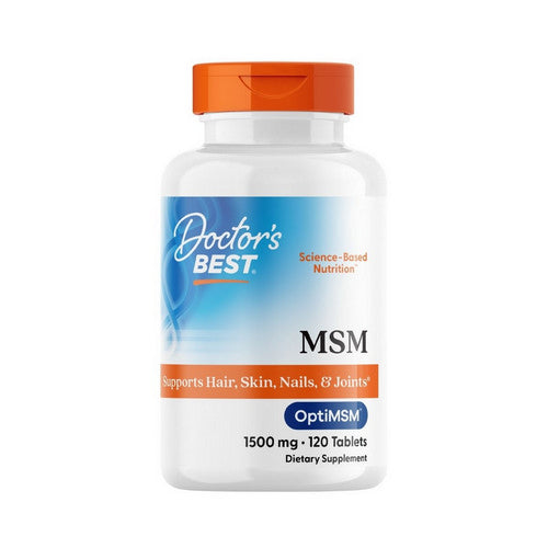 Doctors Best, MSM with OptiMSM, 1500 Mg, 120 Tablets