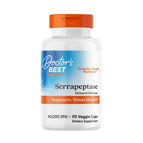 Doctors Best, Serrapeptase, 40,000 SPU, 90 Veggie Caps