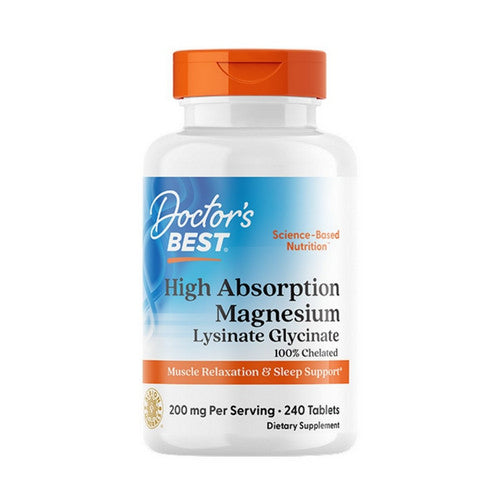 Doctors Best, High Absorption Magnesium, 100 Mg, 240 Tablets