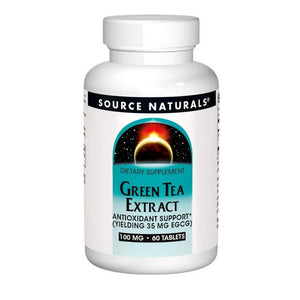 Source Naturals, Green Tea, 100 MG, Extract 60 Tabs