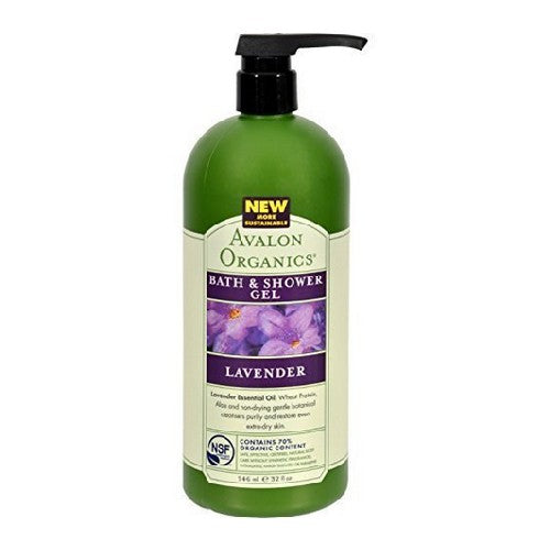 Avalon Organics, Organics Bath And Shower Gel Nourishing Lavender, 32 Oz