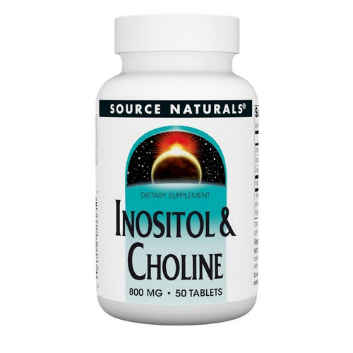 Source Naturals, Inositol And Choline, 800 Mg, 50 Tabs