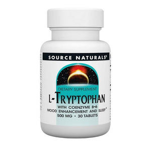 Source Naturals, L-Tryptophan, 500 mg, 30 Tabs