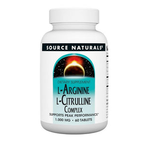 Source Naturals, L-Arginine L-Citrulline Complex, 1000 Mg, 60 Tabs
