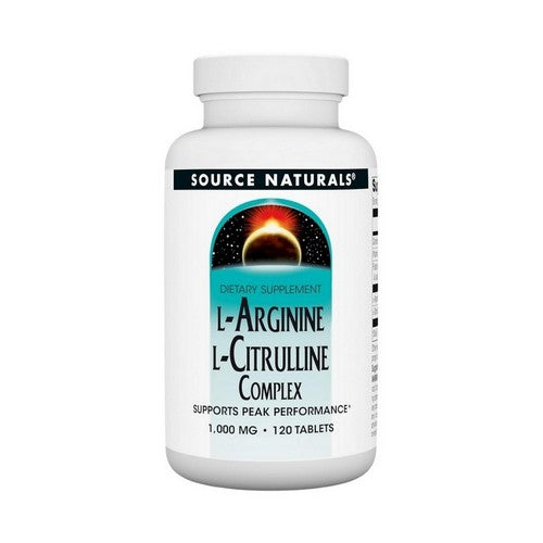 Source Naturals, L-Arginine L-Citrulline Complex, 1000 Mg, 120 Tabs