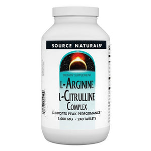Source Naturals, L-Arginine L-Citrulline Complex, 1000 Mg, 240 Tabs