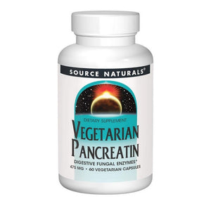 Source Naturals, Vegetarian Pancreatin, 475 mg, 60 Caps