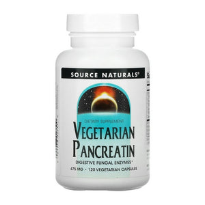 Source Naturals, Vegetarian Pancreatin, 475 mg, 120 Caps