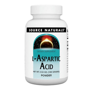 Source Naturals, L-Aspartic Acid Powder, 3.53 Oz