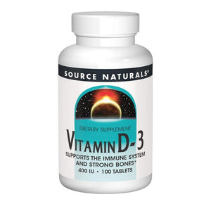 Source Naturals, Vitamin D, 400 IU, 100 Tabs