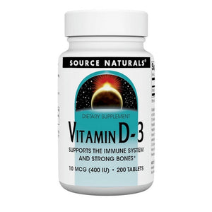 Source Naturals, Vitamin D, 400 IU, 200 Tabs