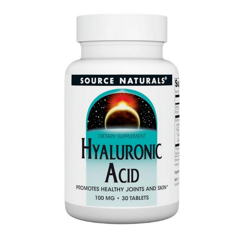 Source Naturals, Hyaluronic Acid, 100 mg, 30 Tabs