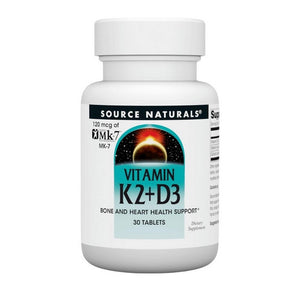 Source Naturals, Vitamin K2 Plus D3, 1000 Mcg, 30 Tabs