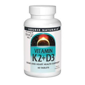 Source Naturals, Vitamin K2 Plus D3, 1000 Mcg, 60 Tabs