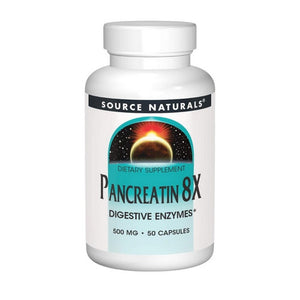 Source Naturals, Pancreatin 8x Capsules, 50 Caps