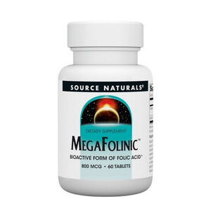 Source Naturals, Mega-folinic, 800 Mcg, 60 Tabs