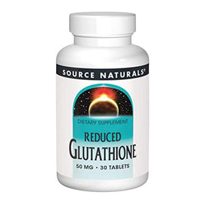 Source Naturals, Glutathione Reduced, 50 mg, 30 Tabs