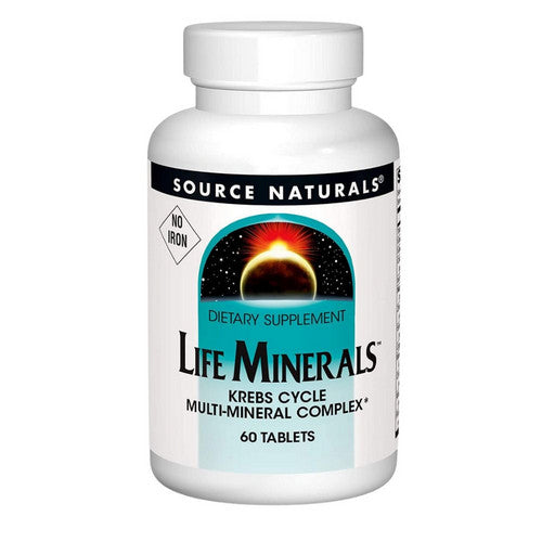 Source Naturals, Life Minerals No Iron, 60 Tabs