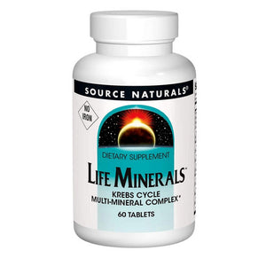 Source Naturals, Life Minerals No Iron, 60 Tabs