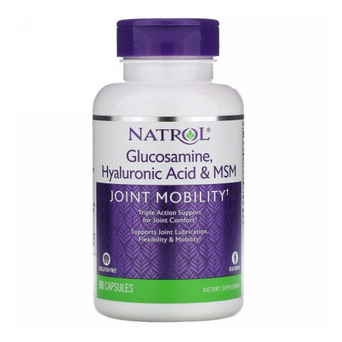 Natrol, Glucosamine Hyaluronic Acid And MSM, 90 Caps