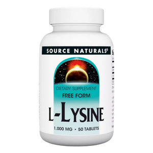 Source Naturals, L-Lysine, 1000 mg, 50 Tabs