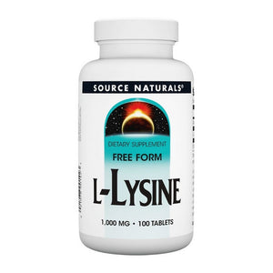 Source Naturals, L-Lysine, 1000 mg, 100 Tabs