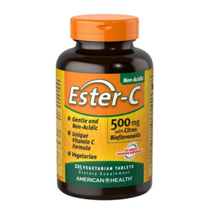 American Health, Ester-c With Citrus Bioflavonoids, 500 mg, 225 Vegitabs