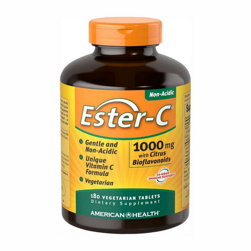 American Health, Ester-C With Citrus Bioflavonoids, 1000 mg, 180 Veg Tabs