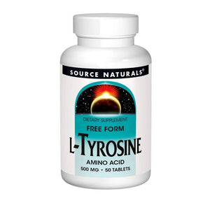 Source Naturals, L-Tyrosine, 500 MG, 50 Tabs