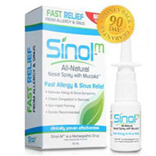 Sinol, Sinolm All-Natural Nasal Spray Fast Allergy And Sinus Relief, 15 Ml