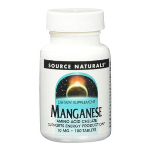 Source Naturals, Manganese Chelate, 10 mg, 100 Tabs