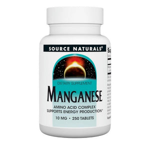 Source Naturals, Manganese Chelate, 10 mg, 250 Tabs