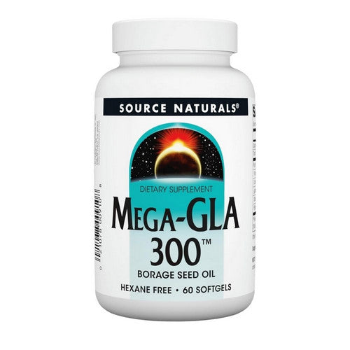 Source Naturals, Mega-GLA 300, 60 Softgels