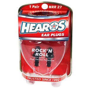 Hearos, Earplugs Rock 'N Roll Series With Free Case, 2 Pieces