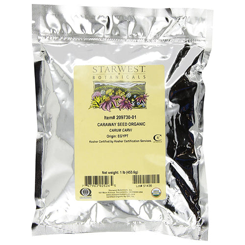 Starwest Botanicals, Organic Caraway Seed, 1 Lb
