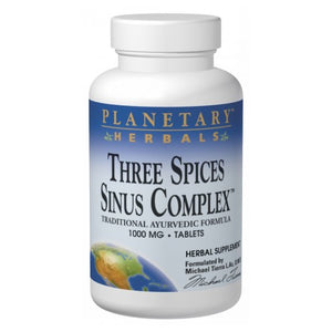 Planetary Herbals, Three Spices Sinus Complex, 1000 Mg, 180 Tabs