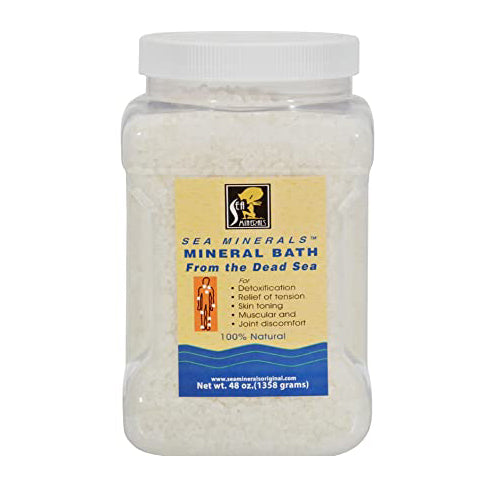 Sea Minerals, Mineral Bath Salt From The Dead Sea, 3 Lb