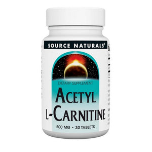 Source Naturals, Acetyl L-Carnitine, 500 mg, 30 Tabs