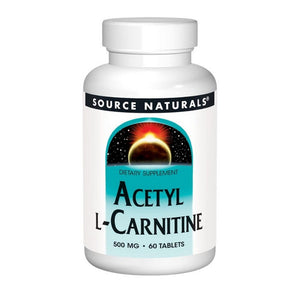 Source Naturals, Acetyl L-Carnitine, 500 mg, 60 Tabs