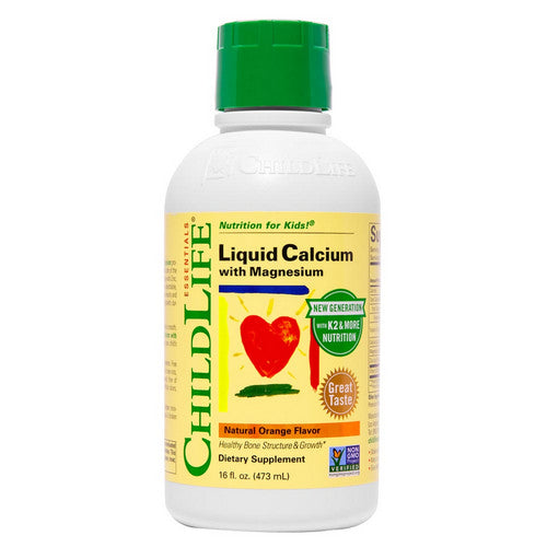 Child Life Essentials, Essentials Liquid Calcium With Magnesium Natural Orange, 16 Oz